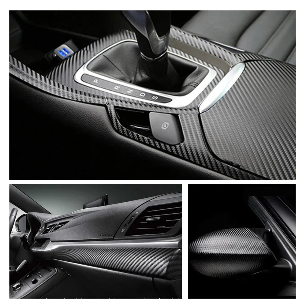 Car 3D Carbon Fiber Film Car Self-Adhesive Waterproof Protection Sticker for Auto Motorcycle Decoration Films Accessories