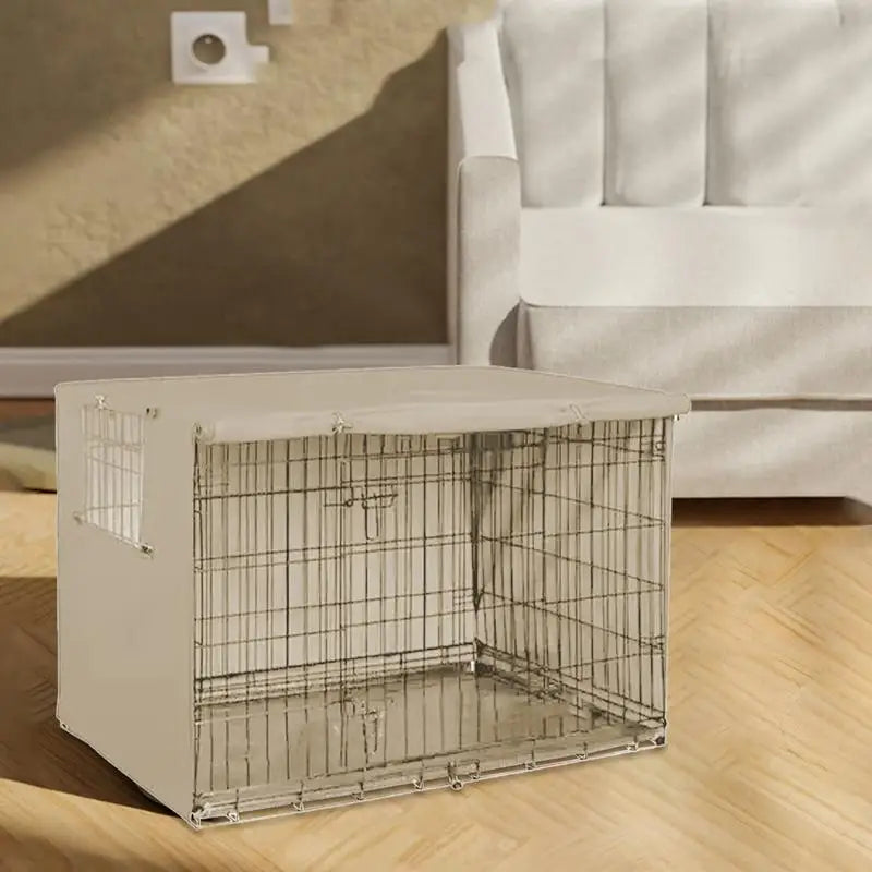 Windproof Oxford Crate Cover - Dog & Cat Cage Cover – photo 3