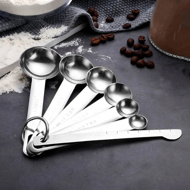 Stainless Measuring Spoons & Cups - 4 to 10 Piece Baking Set - photo 3