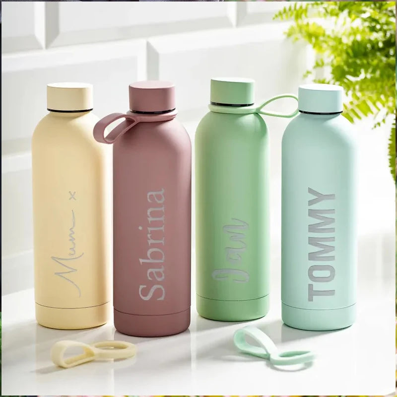 Custom Name Drinkware Tumbler Water Bottle Personalized Water Bottle Logo Vacuum Insulated Sports Stainless Steel