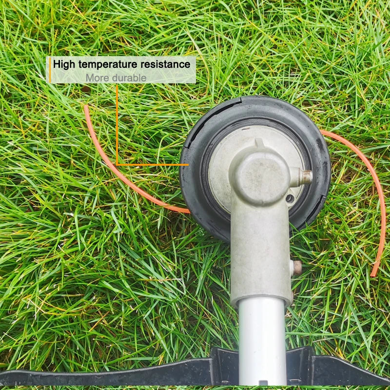 1Pc Rotary Trimmer Head with 1 Spring and 1 Handle, Mounting Hole M10*1.25, No Need to Open the Cover to Connect the Cable, High-Temperature Resistant Material, Light Pressure to Release the Cable, Durable and Easy to Install