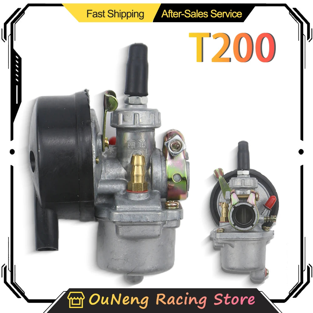 For 49cc 60cc 66cc 80cc Carburetor 2 Stroke Engine Motorized Bicycle Carb Carby Motorcycle Bike Parts Motorcycle Carburetor T200