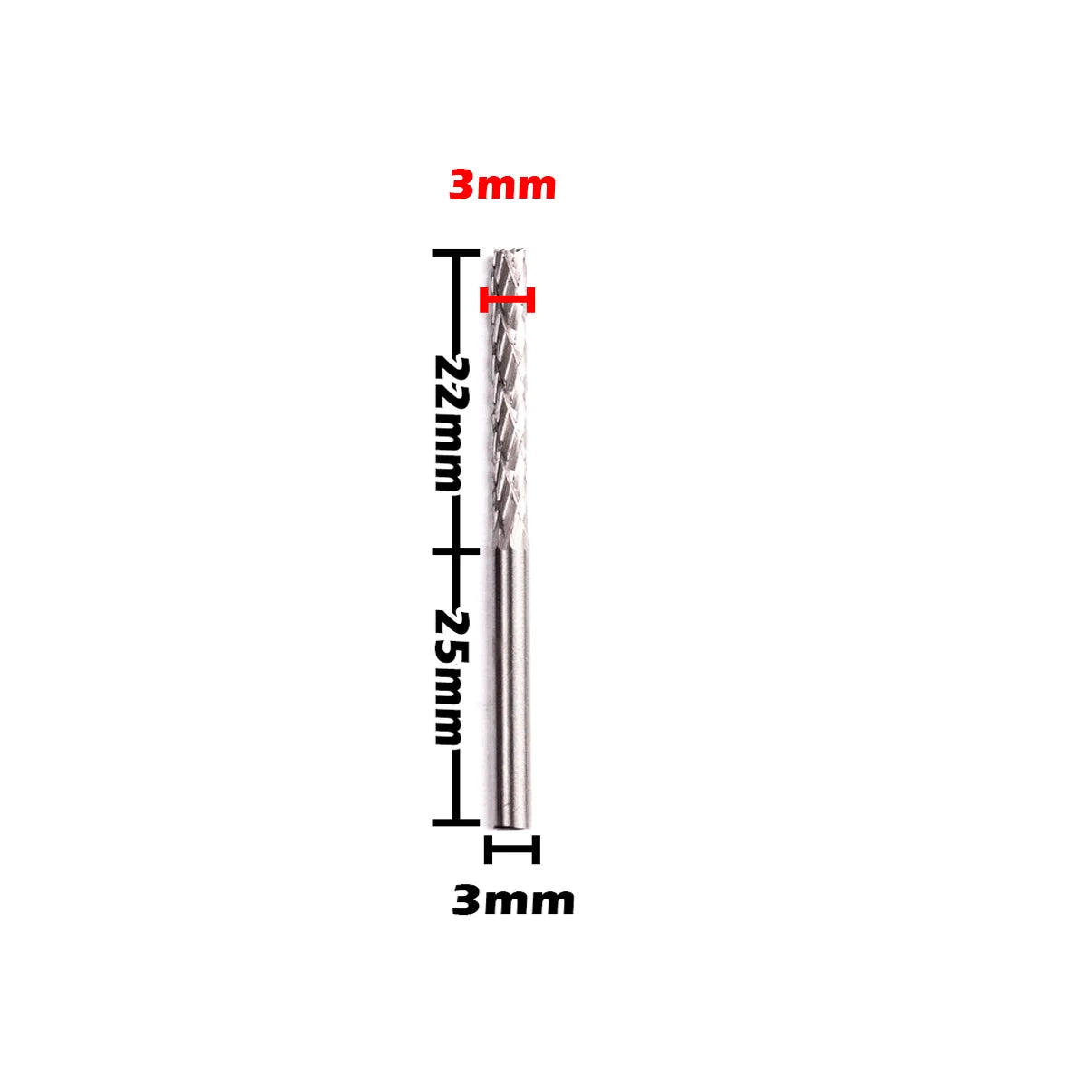 1PC Rotary Burr Cutter High Speed Steel Rotary Bur Cutter File Milling Cutter Drill Bit Engraving Bits Milling For Rotary Tool
