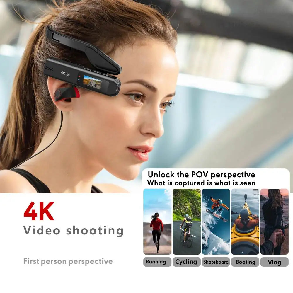 S111 Pro 4K Head Camera — Ultra-Light Wearable Sports Cam
