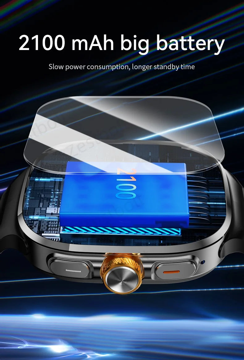 Global Version 5G Smartwatch 2.4 inch Amoled Screen insert Sim Card GPS WIFI 190° Rotating Camera Game Android 10.0 Smart Watch
