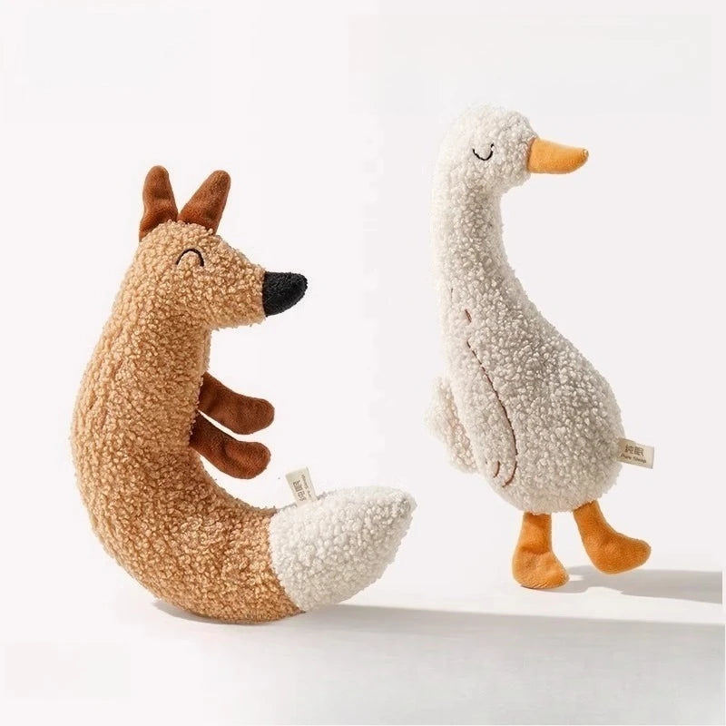 Canvas Plush Squeaky Toy for Cats & Dogs - Animal Chew Doll – photo 2