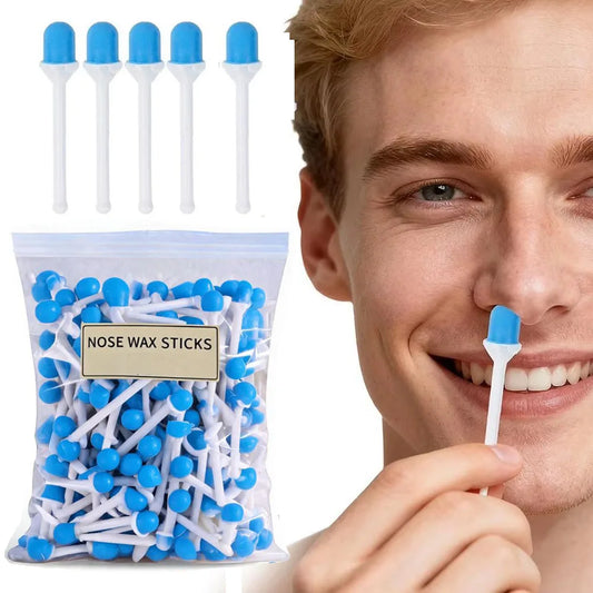 10/30/50pcs Disposable Nose Wax Sticks Spatulas Applicator Nostril Cleaning Ear Face Eyebrows Hair Removal for Men Women