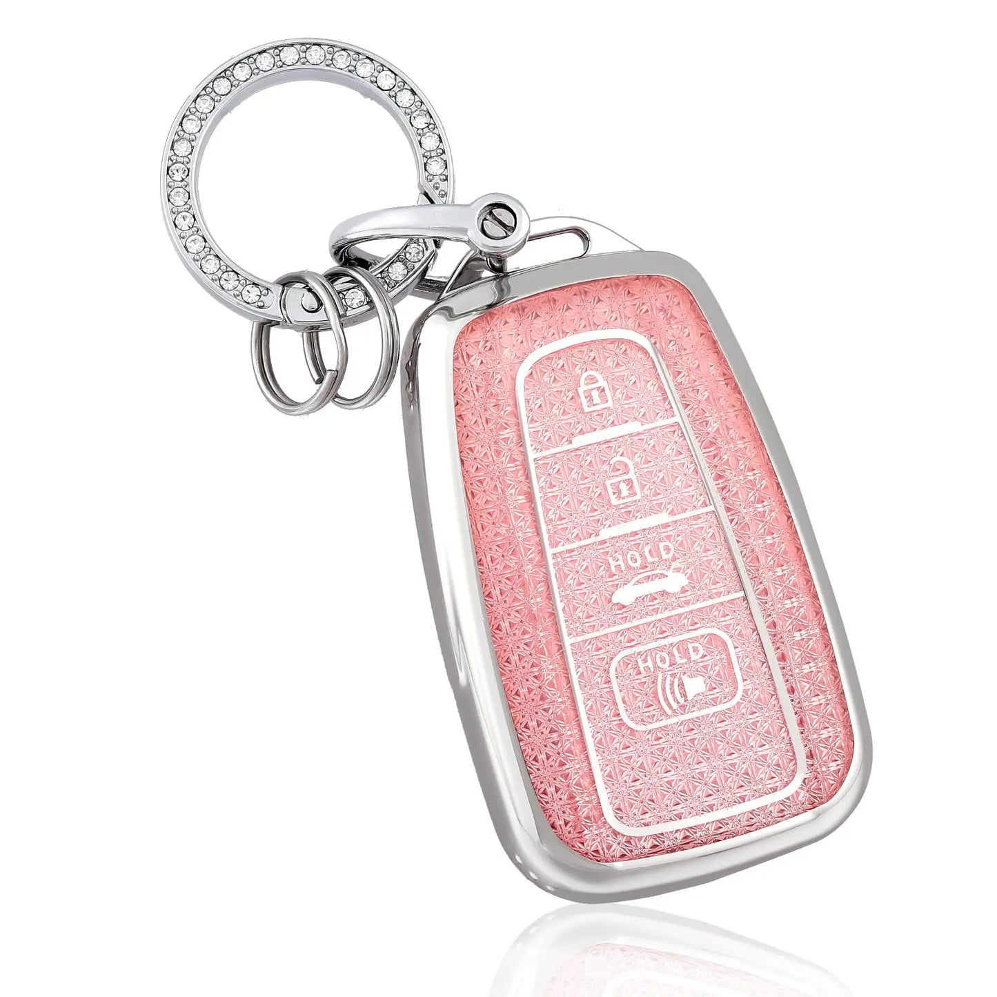 for Toyota Key Fob Cover with Bear Keychain Soft TPU Key Case Protection For Toyota RAV4 Camry Corolla 4Runner Highlander Prius