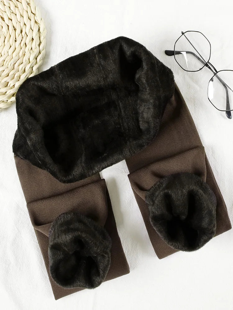 Women's Fleece-Lined High Waist Winter Leggings