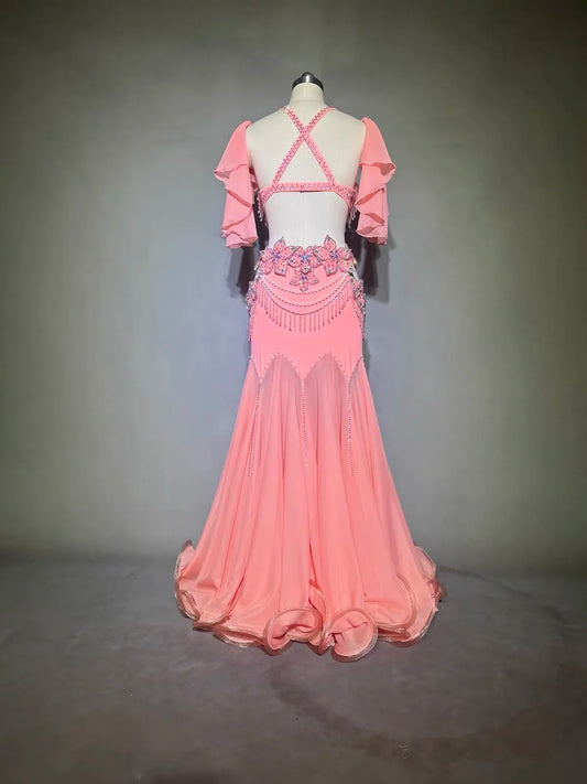 Belly dance lesson dress and corset set