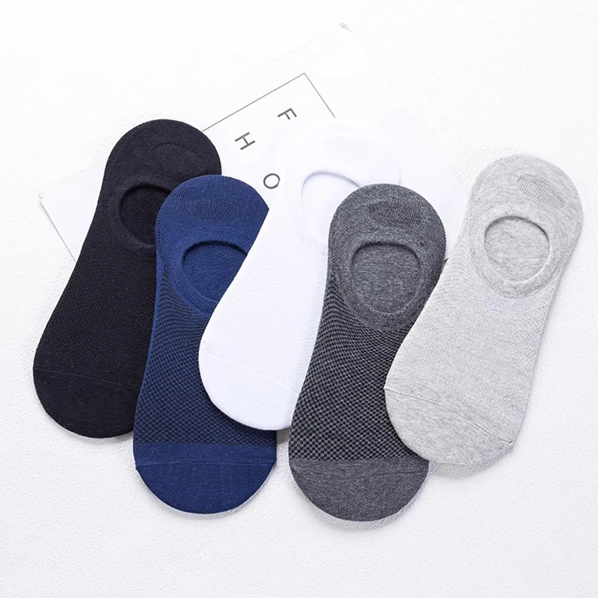 Men's Cotton Blend Crew Socks, 5 Pairs