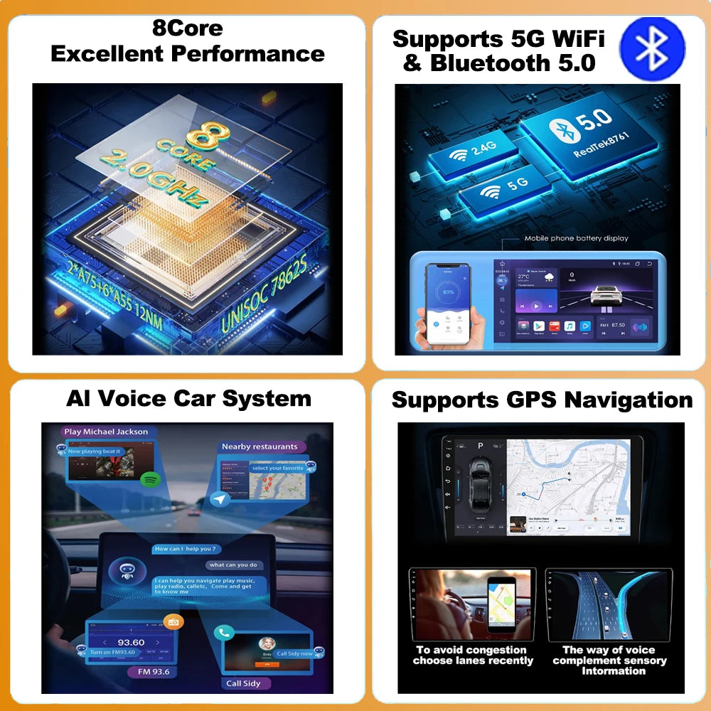 Android 15 For Chevrolet Spark M300 2009-2016 Car Radio Multimedia Video Player Navigation GPS wireless android Carplay 4G WIFI