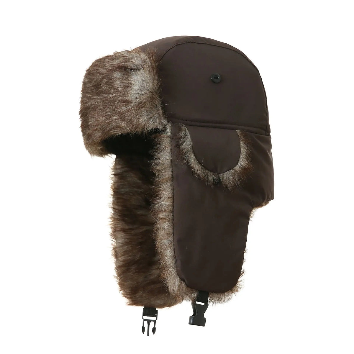 Faux Fur Trapper Hat with Ear Flaps, Ushanka