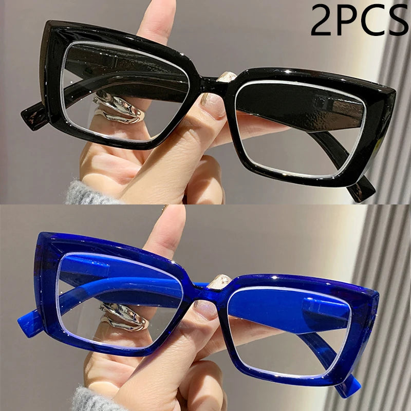 2/3PCS New Cat-eye Reading Glasses Fashionable Simple And Versatile Reading Glasses For Middle-aged And Elderly People 2319