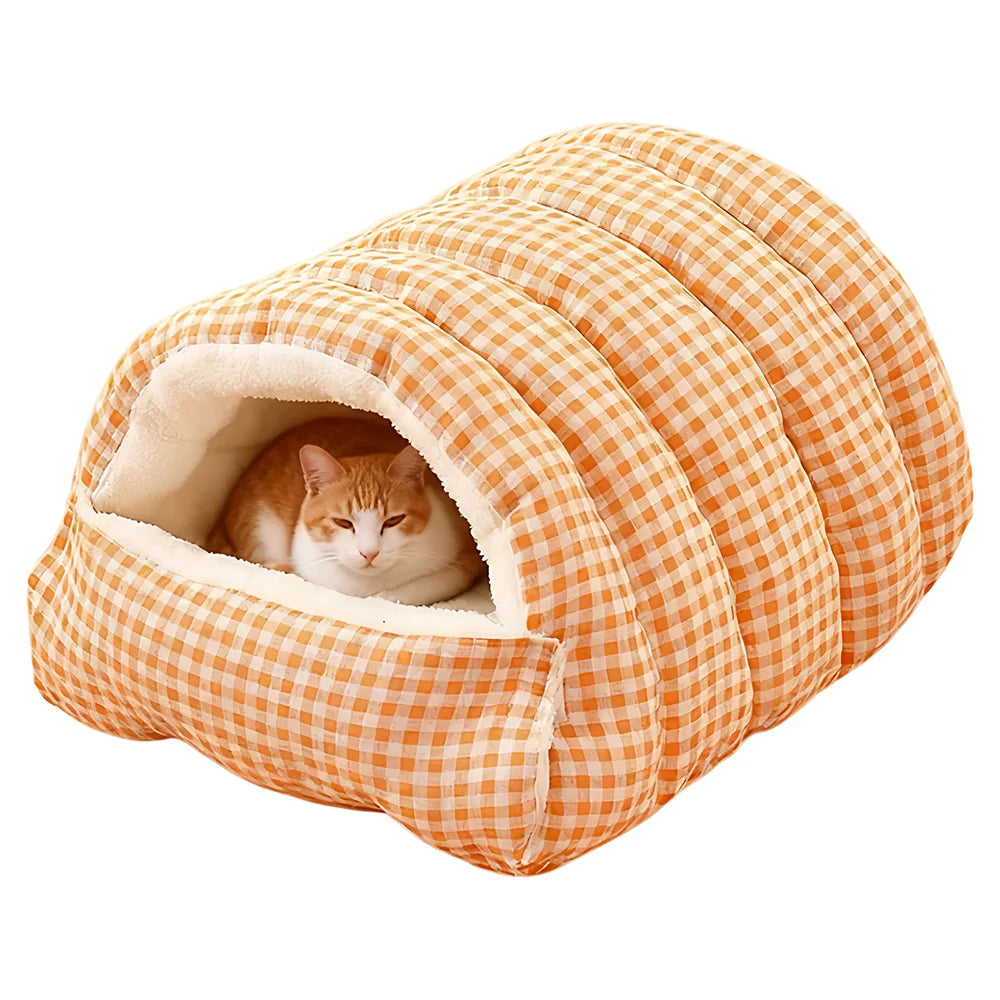Detachable Enclosed Cat House - Washable Winter Pet Sleeping Bag Bed - photo 4