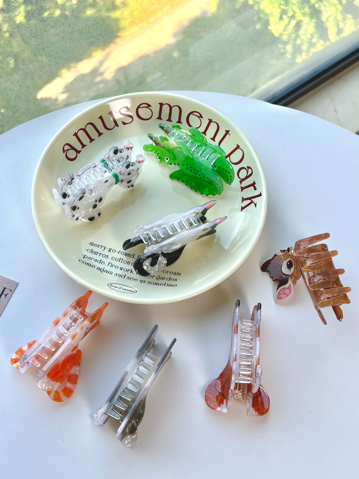 Animal Claw Hair Clips. Unique and casual summer family style. Acetate, handmade. High - quality. Fashion - trendy.