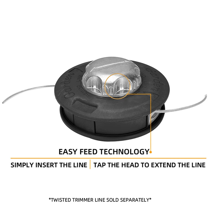 Black European Standard Trimmer Head, Mounting Hole M10X1.25Mm, More Durable Bearing Design, No Need to Open the Cover to Thread the Line, Light Pressure to Release the Line, High Temperature Resistant Design, Suitable for Ga