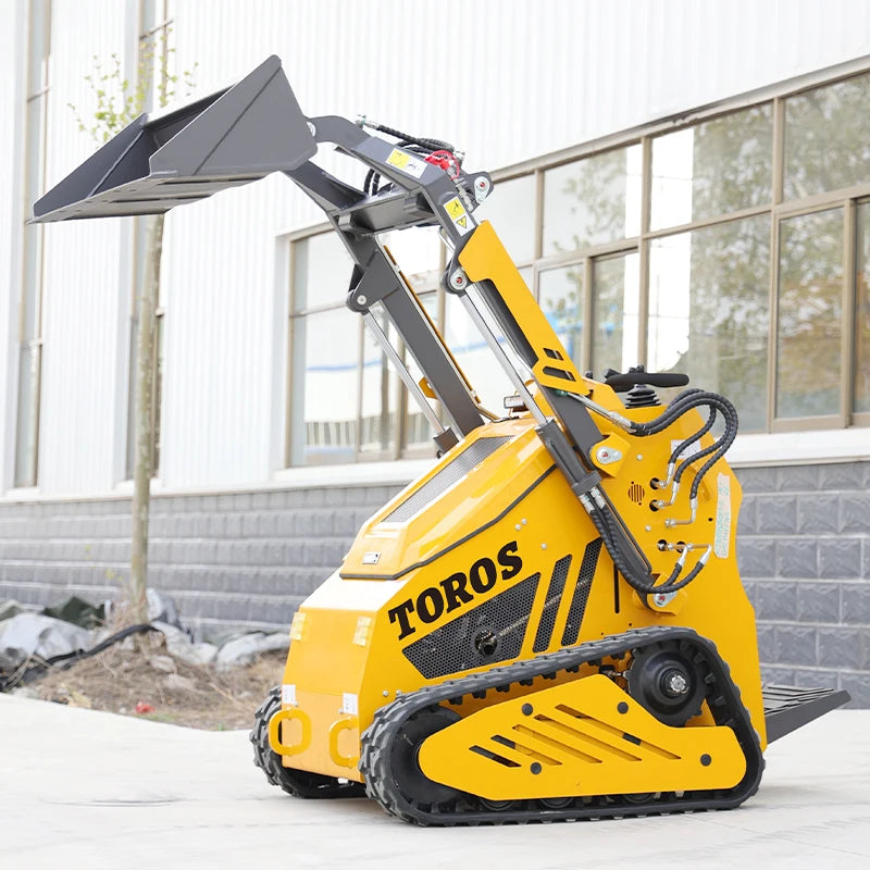 TOROS Small  Wheel Skid Steer Laoder Wholesale Customize Mini Skid Steer Loader Chinese High Quality Minicargador Customizable