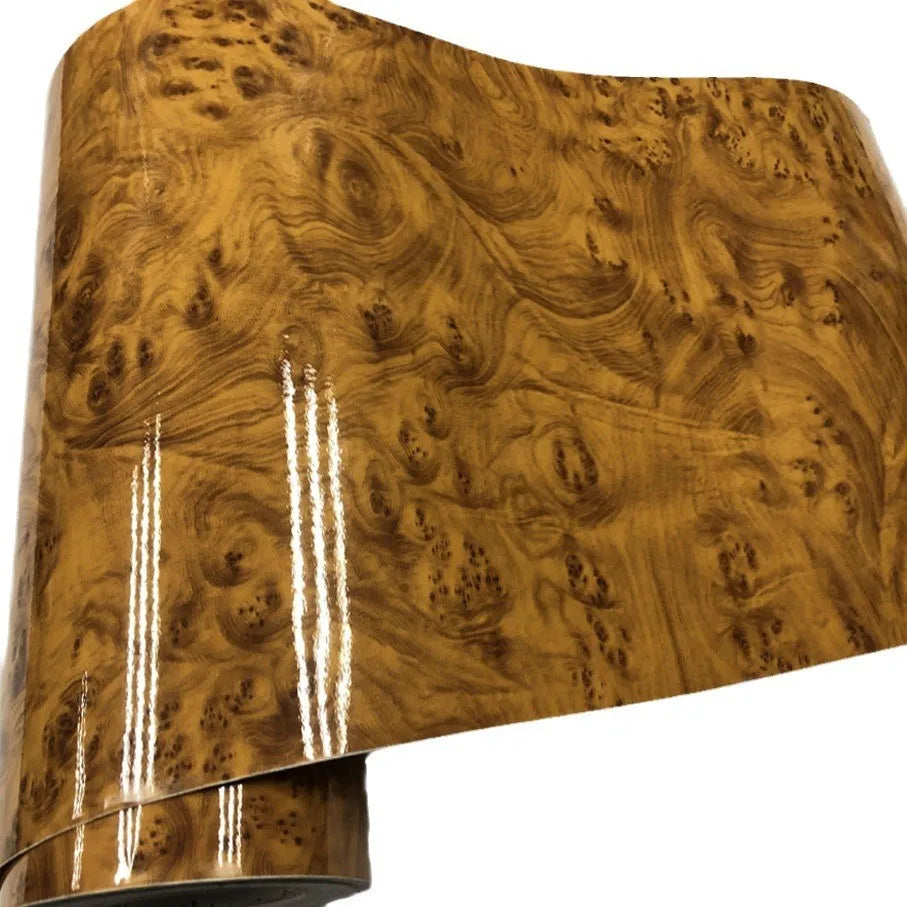 Wood Grain Vinyl Wrap — Self-Adhesive Car Interior Film, DIY Trim