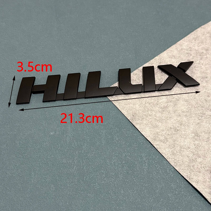 3D ABS Car Emblem Sticker for Toyota Hilux (2005-2015) & Vigo MK6 MK7 3.0 D4D - Trunk Letter Decal Badge Accessories