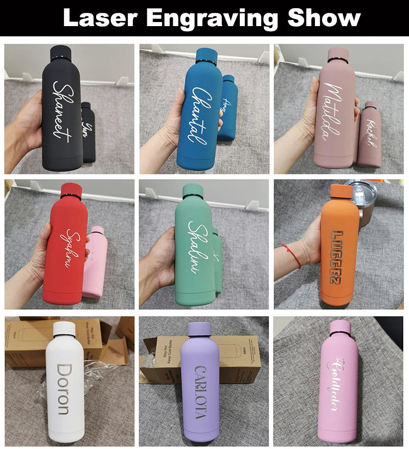 Personalised Thermos Large Vacuum Flask Stainless Steel Portable Thermos Bottle Outdoor Sports Water Bottle Travel Mug 500/750ml