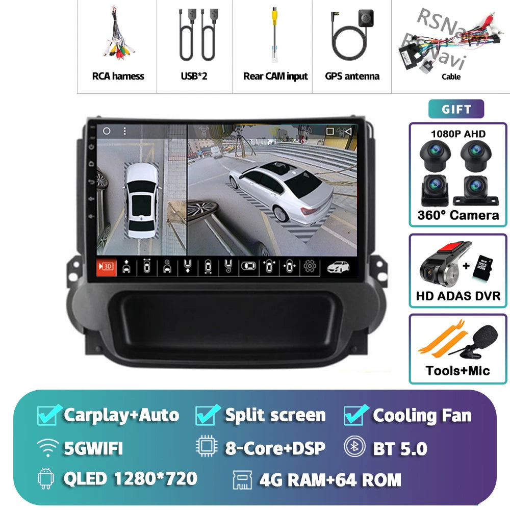 Android 16 Carplay Auto Car Radio Multimedia Player For Chevrolet Malibu 2012-2015 Autoradio DSP GPS Stereo WIFI 2din 16G-512G