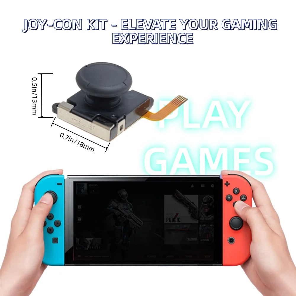2/10pcs K-SILVER JS19 for Switch Joy-con TMR Joystick Replacement Magnetic Sensor 3D Analog Stick for Switch OLED