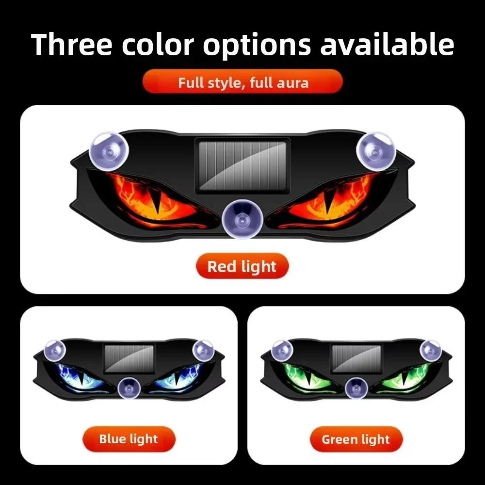 Solar Car Demon Eye Light — Flashing Safety Warning Signal Light