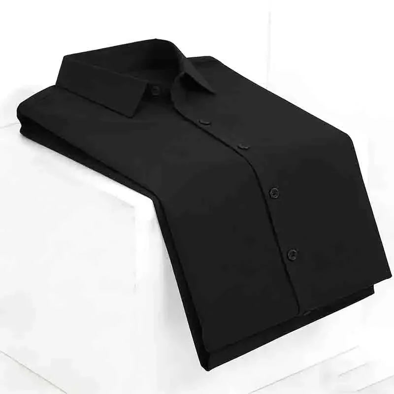 Men's Wedding Dress Shirt - Slim Fit, Formal Short-Sleeve Button-Down
