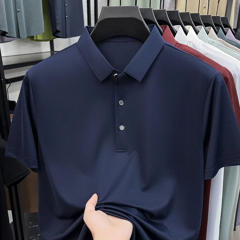 Men's Collared Polo Shirt - Quick-Dry Moisture-Wicking, Daily Wear