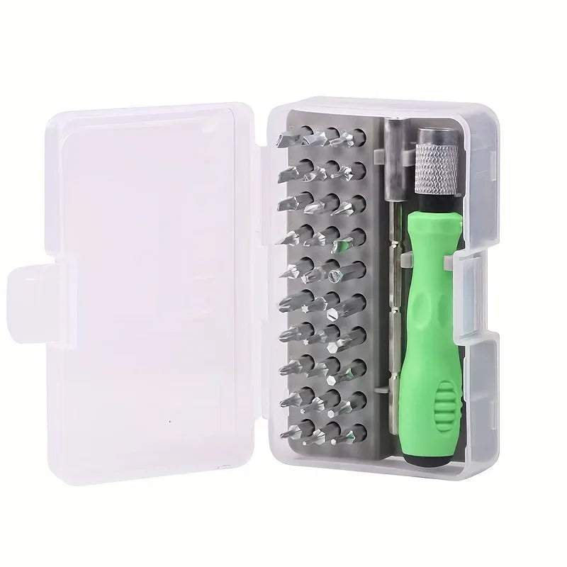 Juego De Destornilladores De Reparación De Herramientas 32 En 1, Mini Destornillador Magnético De Precisión, Kit De Brocas, T
