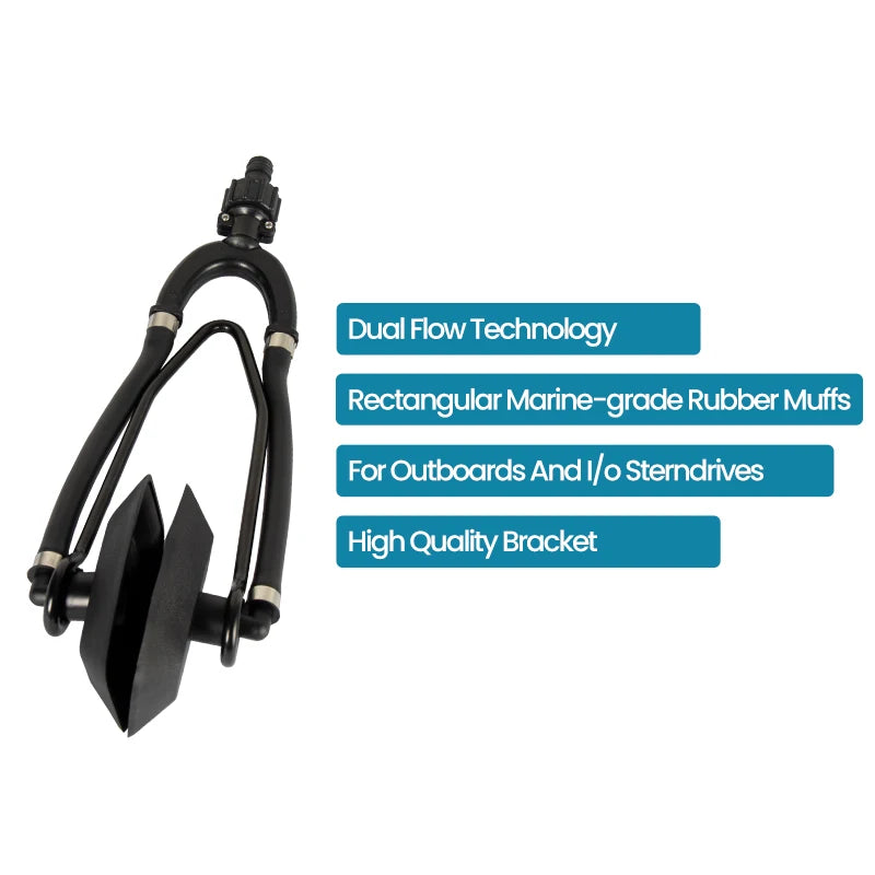 Outboard Motor Flushing Clamp for Speedboat Engine, Test Water Clamp, Engine Rinse Tool, Recirculation Water Clamp, Yacht Access