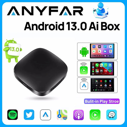 3-in-1 Wireless CarPlay & Android Auto AI Box (Android TV)