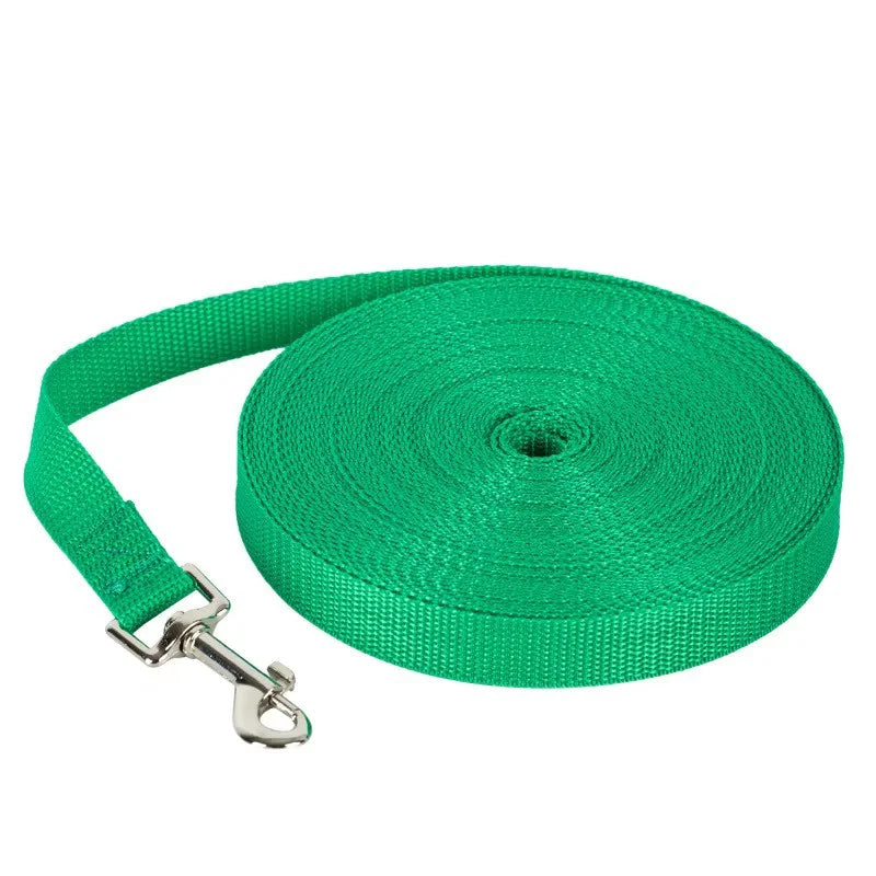 Nylon Extra Long Pet Leash Durable Dog Lead For Dog Recall Training Extended Length Anti Tangle Heavy Duty Pet Leash Outdoor