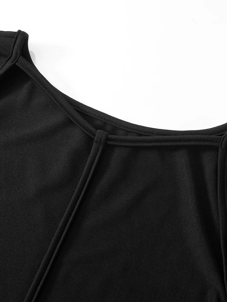 kliou Concise Solid Women Mini Dress Spring Classic Full Sleeve Backless Body-shaping Vestidos Female Party Clubwear Trend New