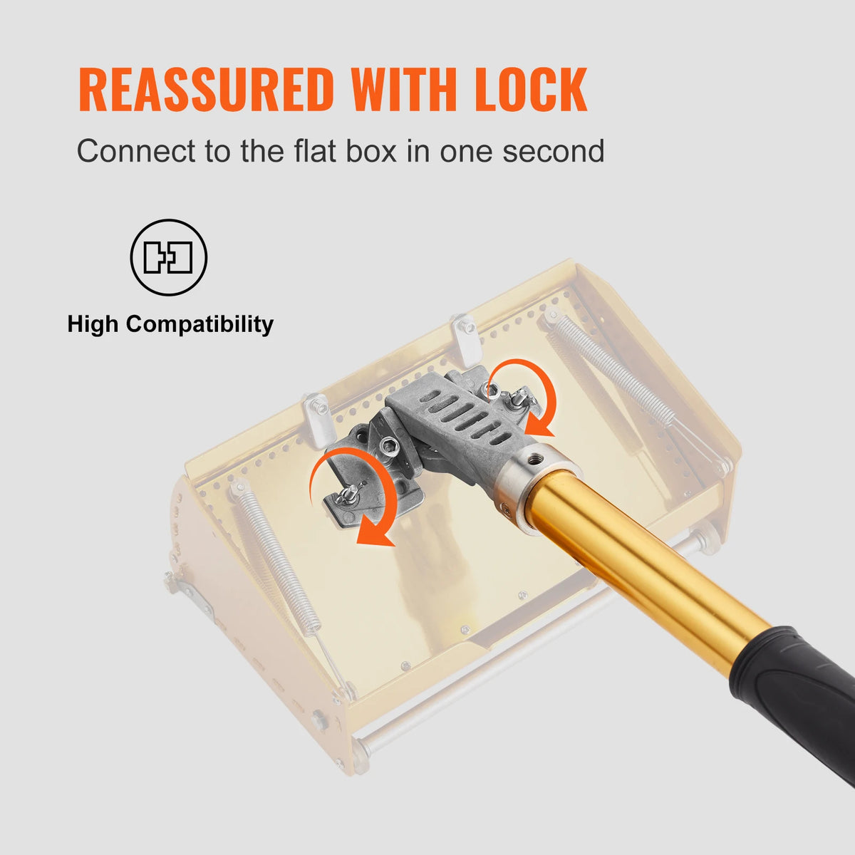 Drywall Flat Box Handle, 40 to 64 in - Adjustable Aluminium - view 3