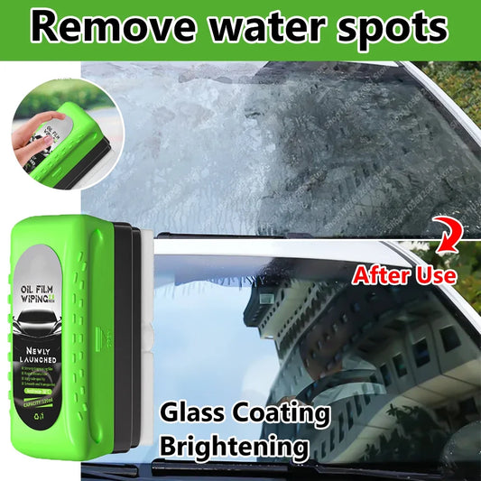 Car Glass Coating Oil Film Clean Brush Kit 120ml - Professional Repair Glass Scratch Brightening Windows Anti-fog Polishing