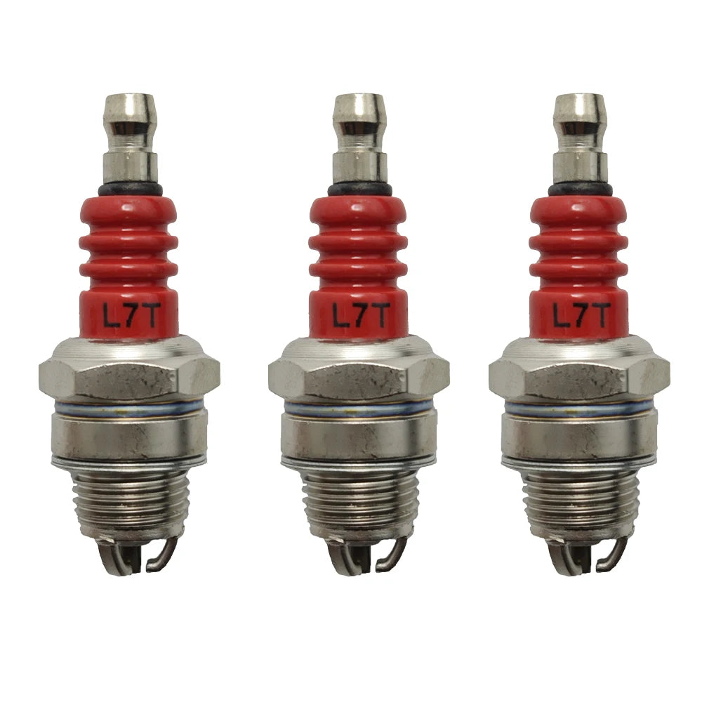 1/3/5PCS 3-Sided Pole Spark Plug L7T for Chainsaw and Brush Cutter Garden Machinery Lawn Mower Tool Accessories