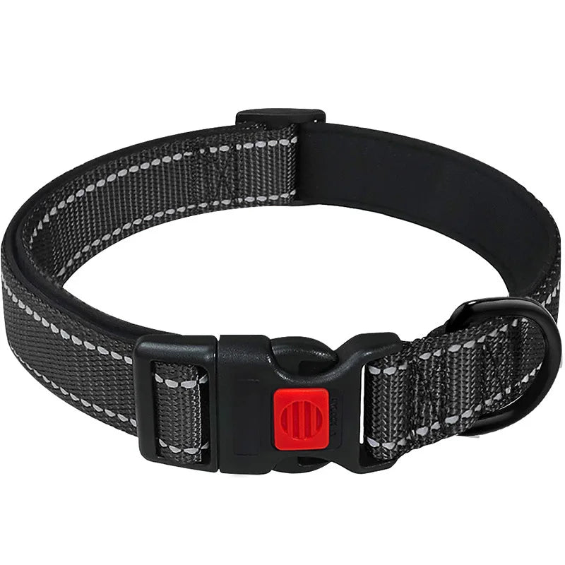 Padded Neoprene Reflective Dog Collar - Medium & Large – photo 10