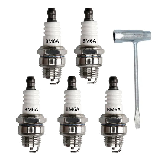 BM6A Spark Plug Replaces M7/L7T/CJ8/1560 Glow Plug Small Engine For 2 Stroke Chainsaw Lawn Mower Brush Cutter Strimmer Engine 25