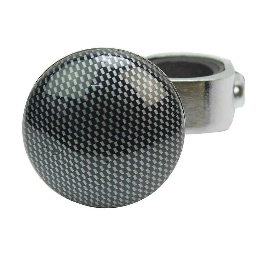 Carbon Fiber Steering Wheel Spinner Knob, Anti-Slip Booster