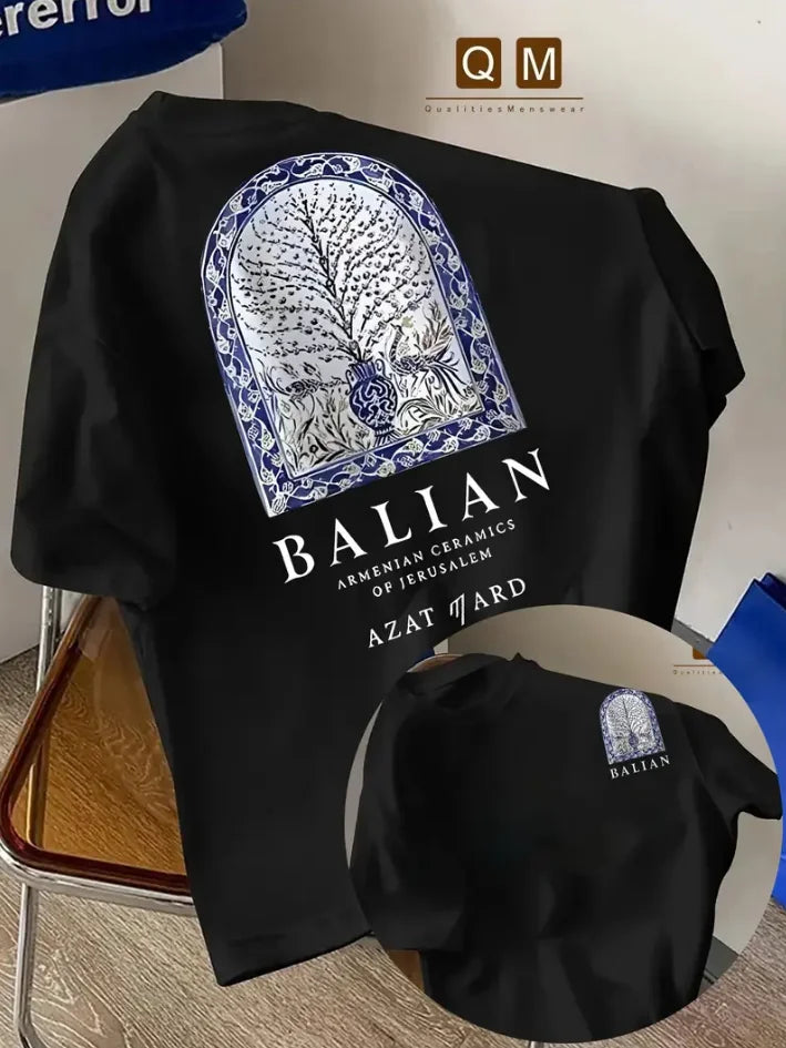 Armenian Ceramic Art T-shirts for Men and Women Breathable Summer Shirts Inspired By Azerbaijan's Cultural Heritage Everyday