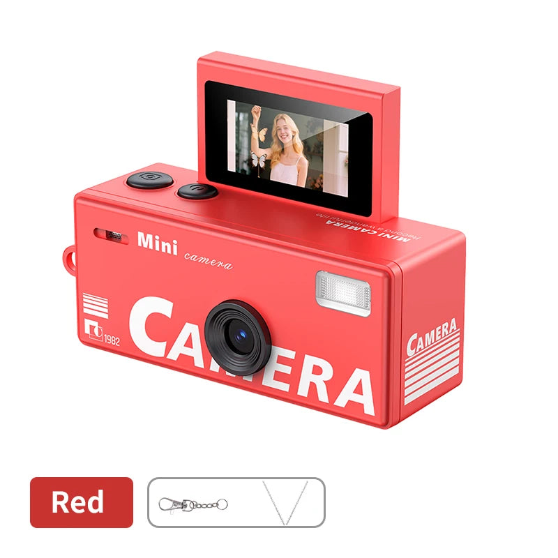 Ourlife Retro Keychain Camera — 180° Flip Screen Mini Camcorder
