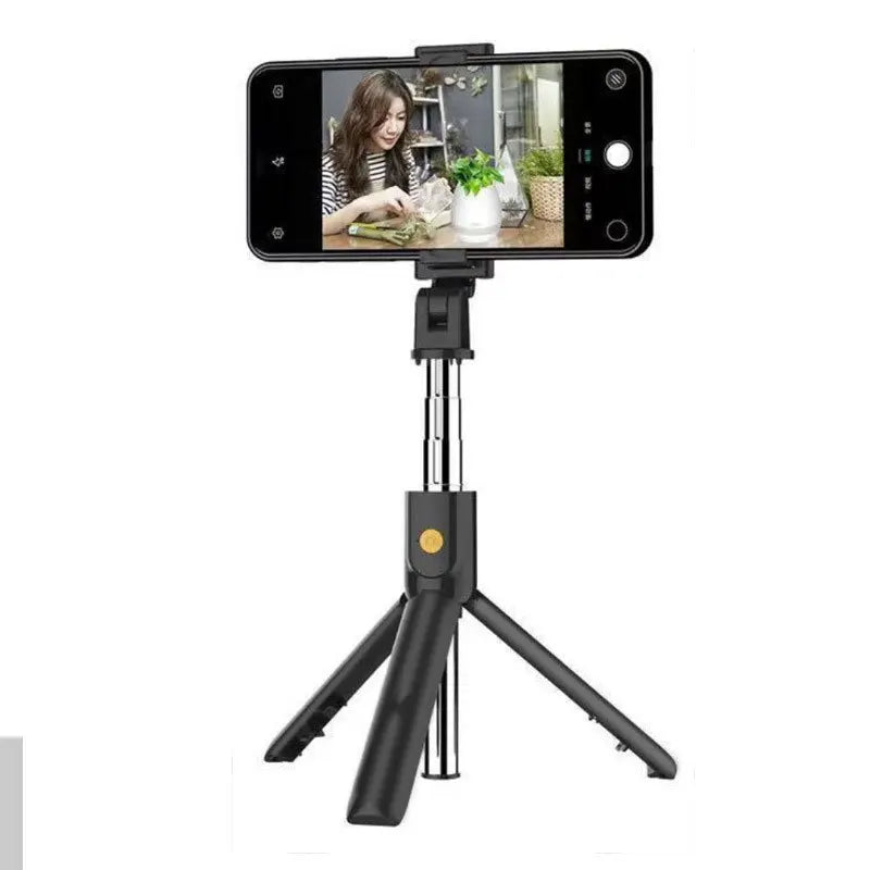 Portable Selfie Stick Tripod Mini Selfie Stick Bluetooth Remote Control Foldable Tripods For iPhone Xiaomi Huawei Shooting Live