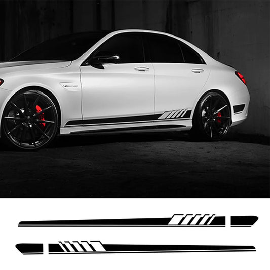 Car Side Line Vinyl Decal – Compatible with Mercedes-Benz W203 W204 W205 W212, C-Class, GLC, CLA, GLA