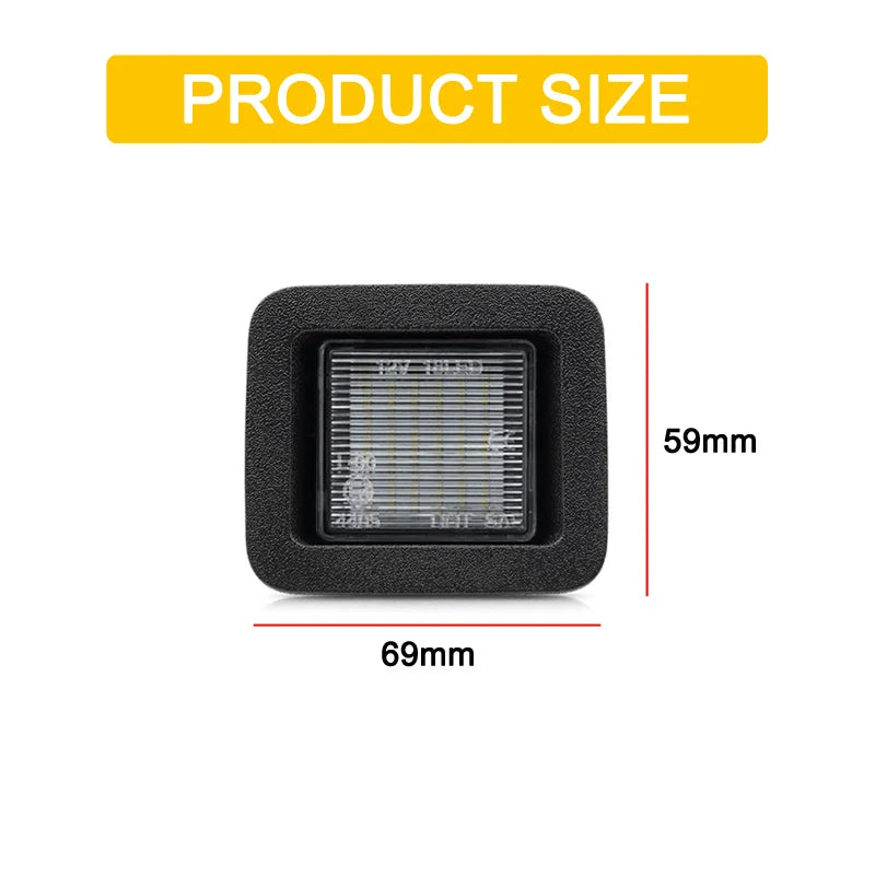 12V LED License Plate Light Assembly for Ford F-150 2015–2020
