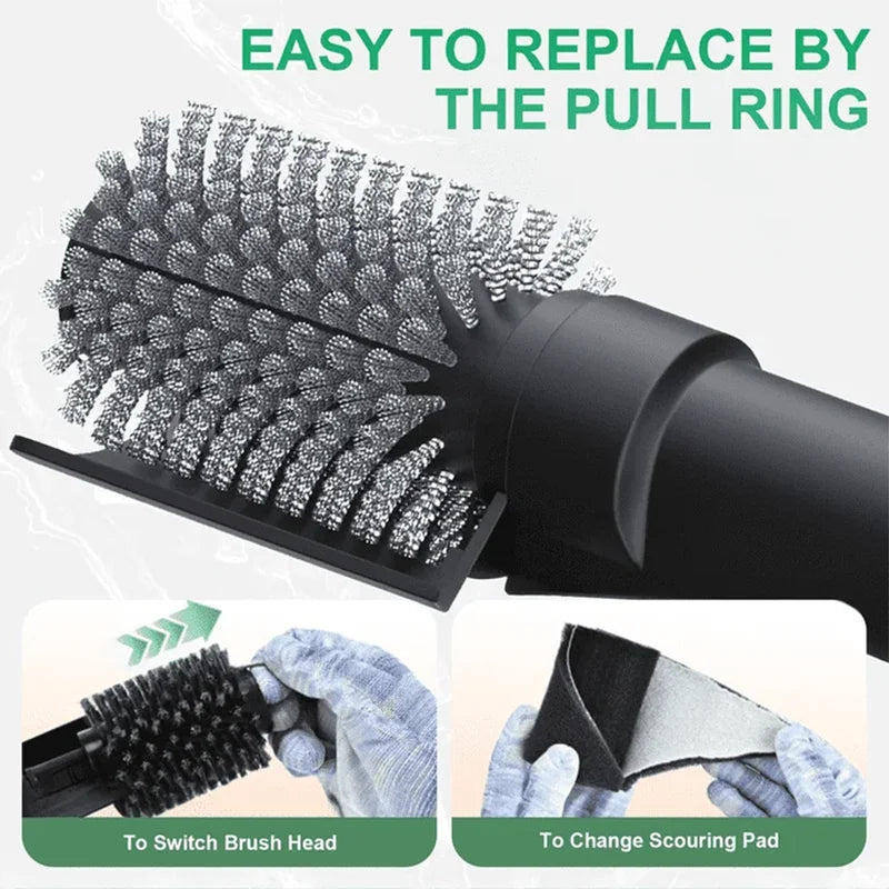 BBQ Grill Brush 3-Speed Settings Electric Grill Brush,180° Adjustable Head,90 Mins Grill Cleaner for Outdoor Griddles Smokers