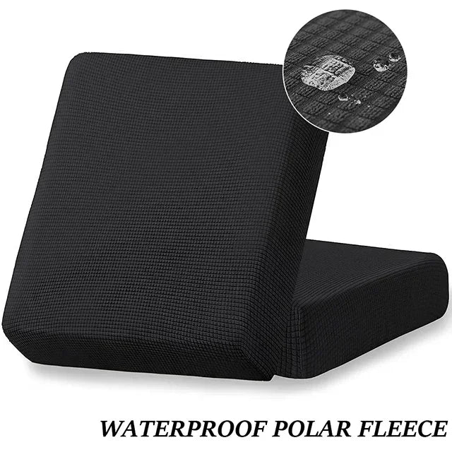 Waterproof Plain Sofa Cushion Cover Jacquard Elastic Sofa Slipcovers for Living Room Chaise Lounge L-shaped Sofa Seat Cover