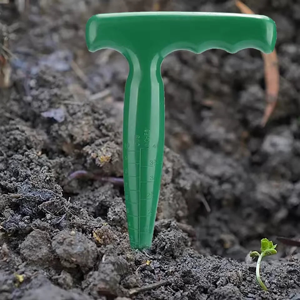 1pc Handheld Garden Hole Puncher Clear Scale Planting Tools Lightweight Digging Hole Tool Sowing Seeds Dispenser For Hole Diggin