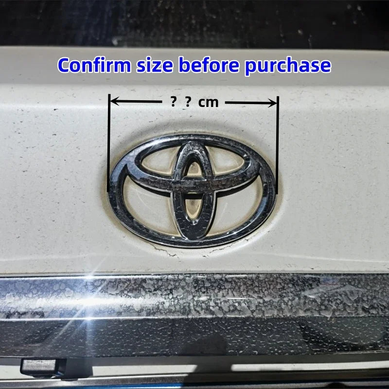 3D Car Emblem sticker For Toyota Front Grill Hood Rear Trunk Logo Corolla Camry RAV4 Hilux Yaris Prius Prado Badge Accessory